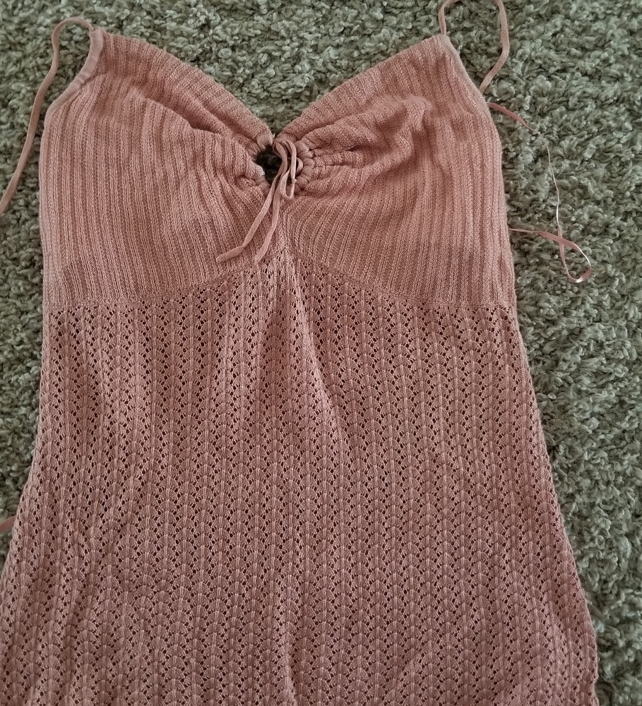 DKNY Pink knit top